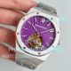 Swiss Clone Audemars Piguet Royal Oak Tourbillon Watch SS Purple Dial (3)_th.jpg